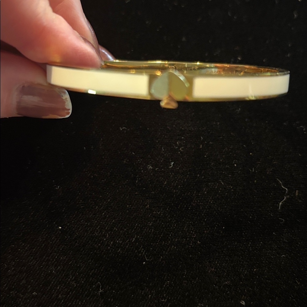 Kate spade Gold and Cream Bangle Bracelet